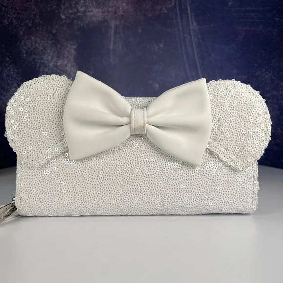 Loungefly | Bags | Loungefly Disney Minnie Sequin Wedding  display picture 2